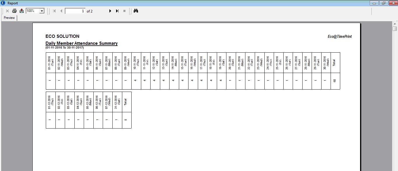 ECO Attendance System